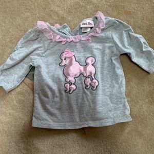 Girls cute poodle shirt!